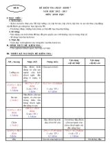 Đề 2 kiểm tra học kì II  khối 7 năm học 2012  2013 môn sinh học